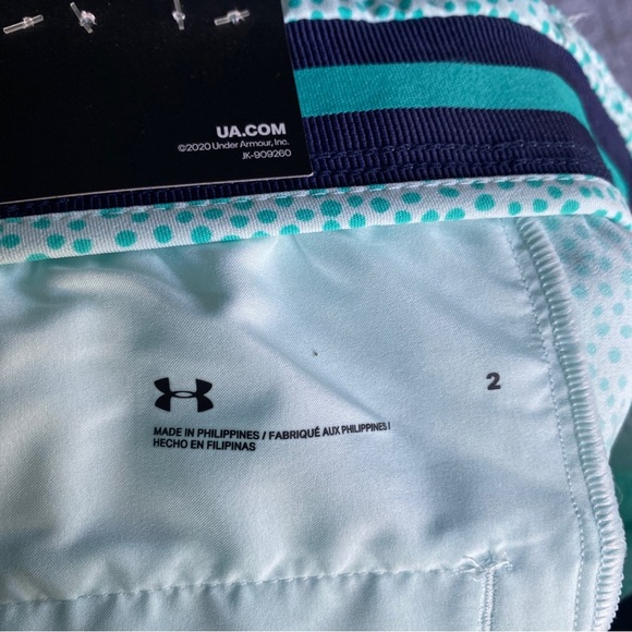 Under Armour Links Printed Mint Green 9” Shorts NWT - Picture 6 of 10